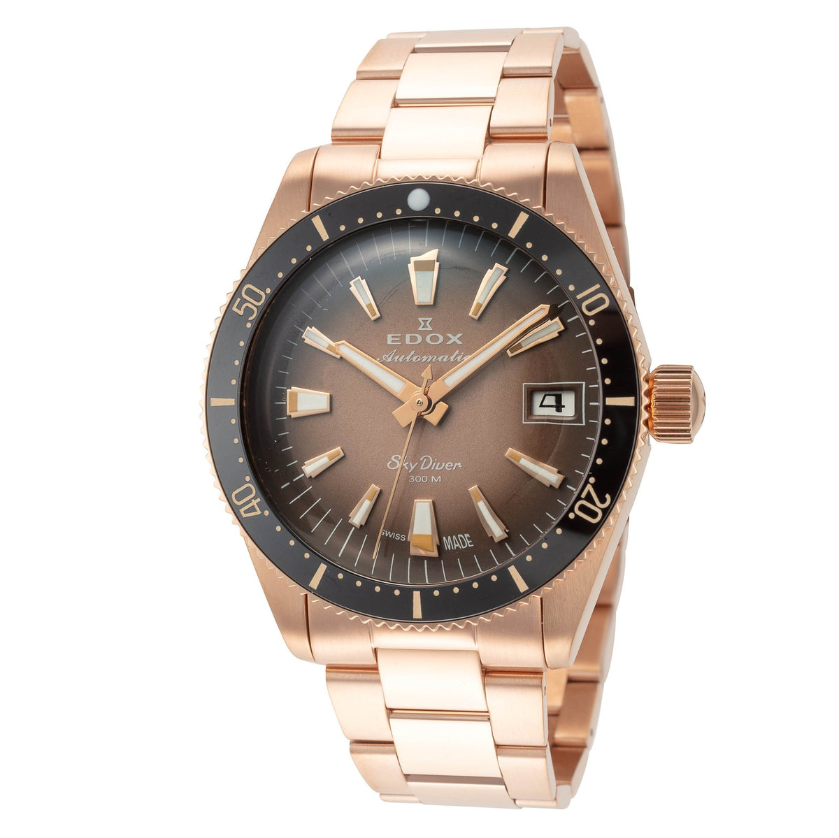 Edox Women's SkyDiver 38mm Automatic Watch 80131-37RNM-VDBEI
