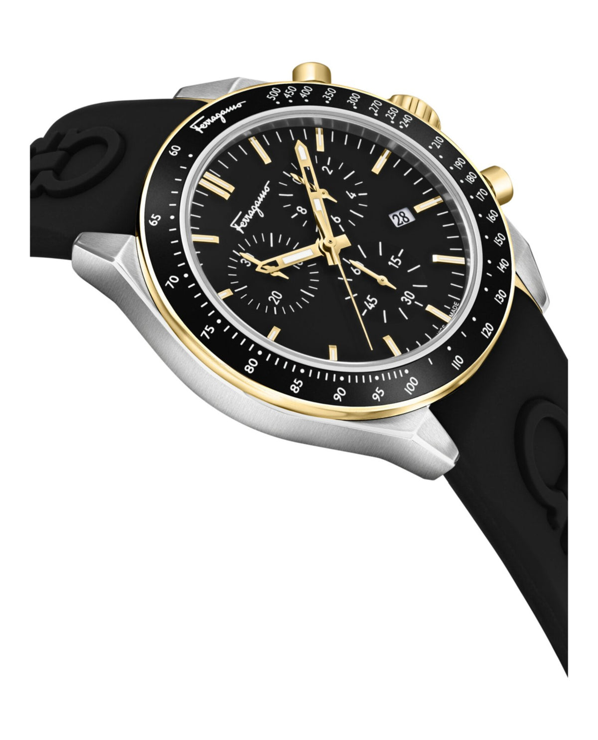 Salvatore Ferragamo Mens Stainless Steel 43mm Strap Fashion Watch SFUR00422