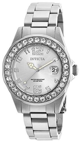 Invicta Pro Diver Silver Dial Stainless Steel Ladies Watch 21396