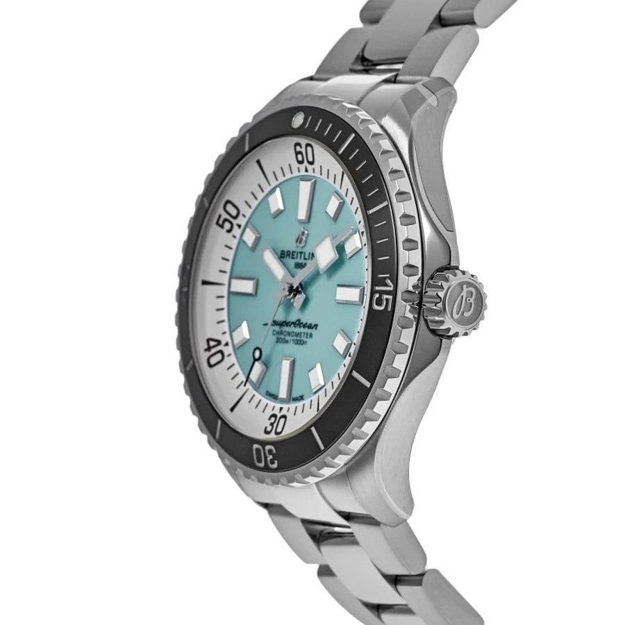 Breitling Superocean Automatic 44 Turquoise Dial Men's Watch A17376211L2A1