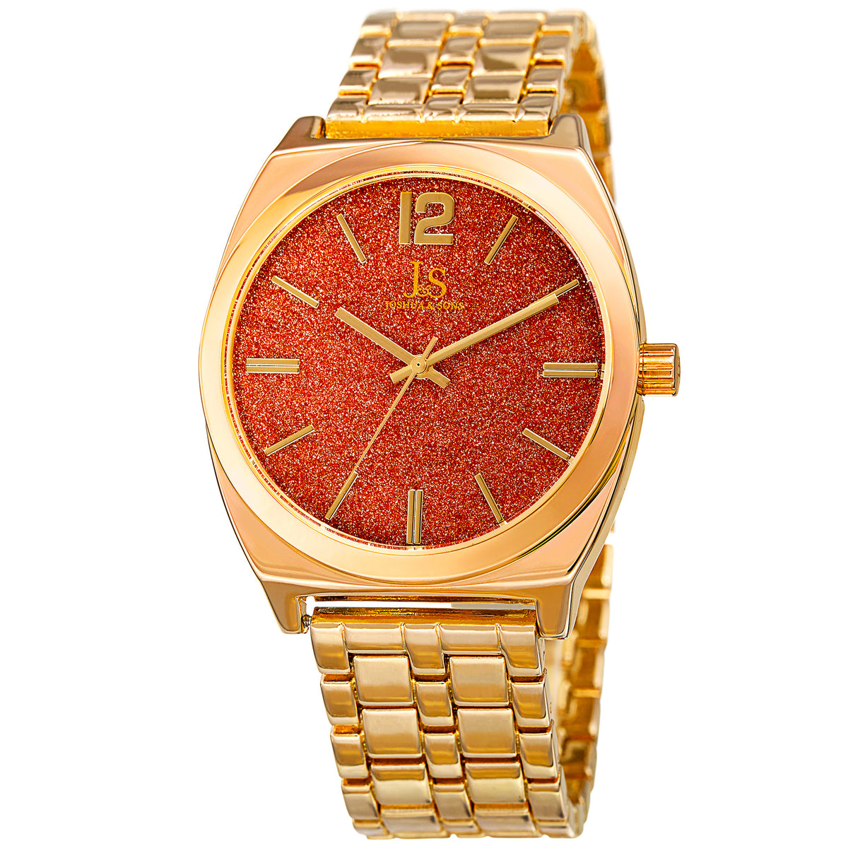 Joshua & Sons JX122YG Quartz Movement Genuine Stone Dial Bracelet Men's Watch