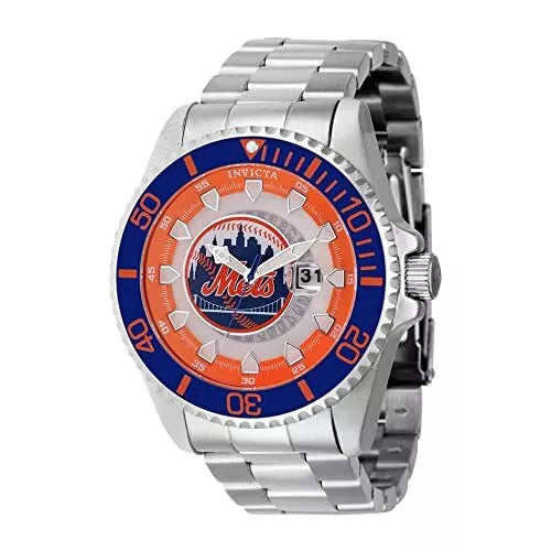 Invicta Men's 43471 MLB New York Mets Quartz Silver Watch