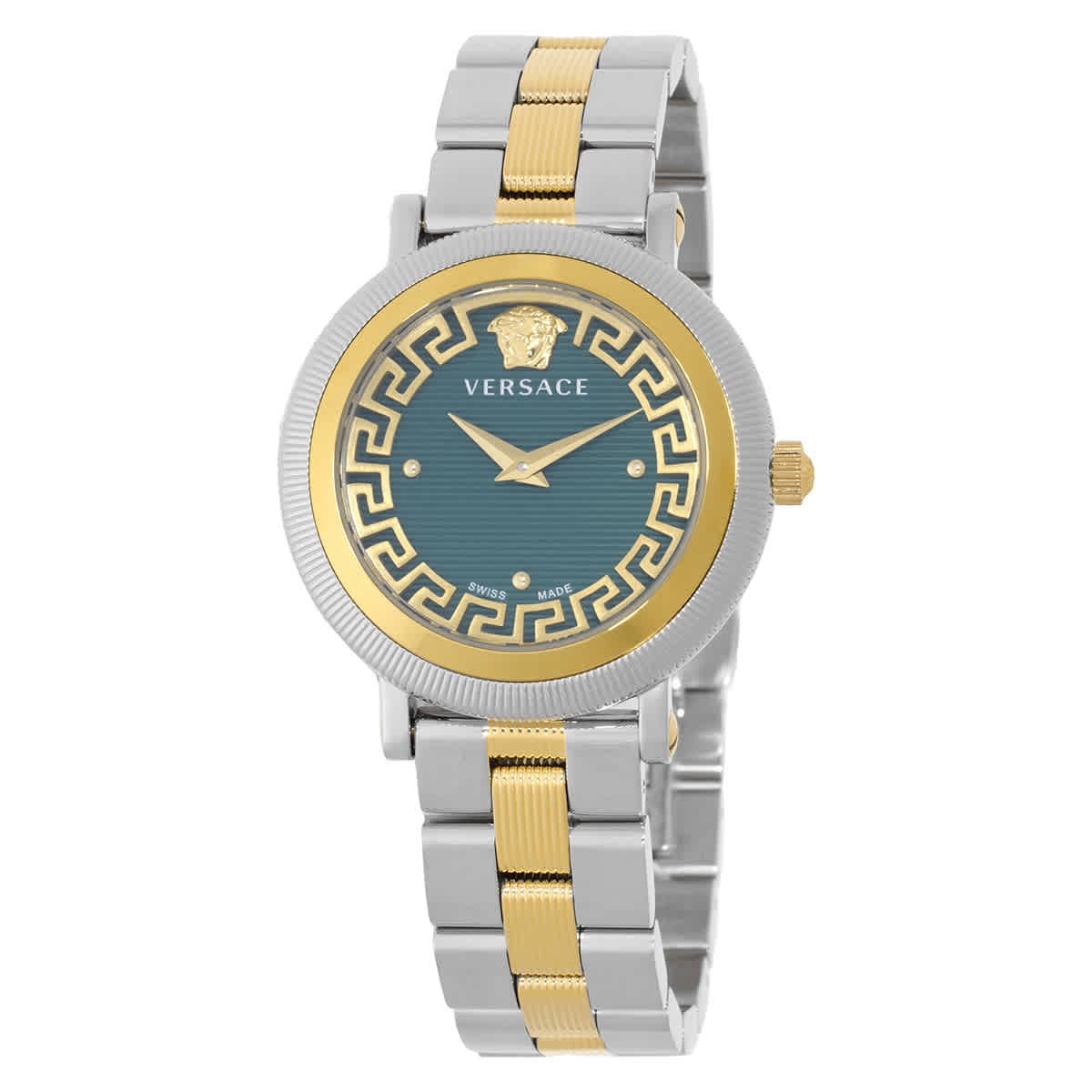 Versace VE7F00523 Greca Flourish Green Dial 35 mm Women's Watch