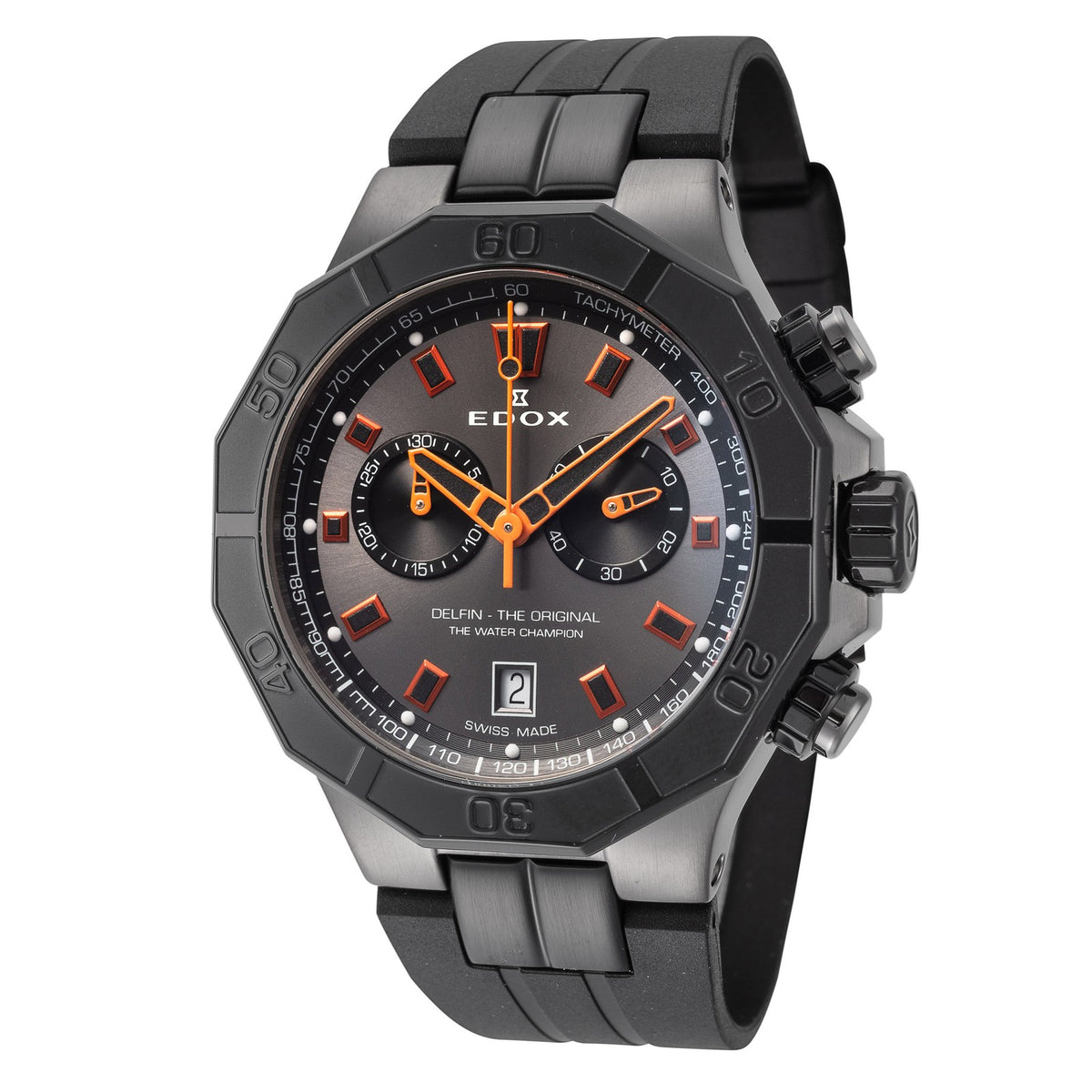 Edox Men's Delfin The Original 43mm Quartz Chronograph Watch 10113-37GNCA-GNO