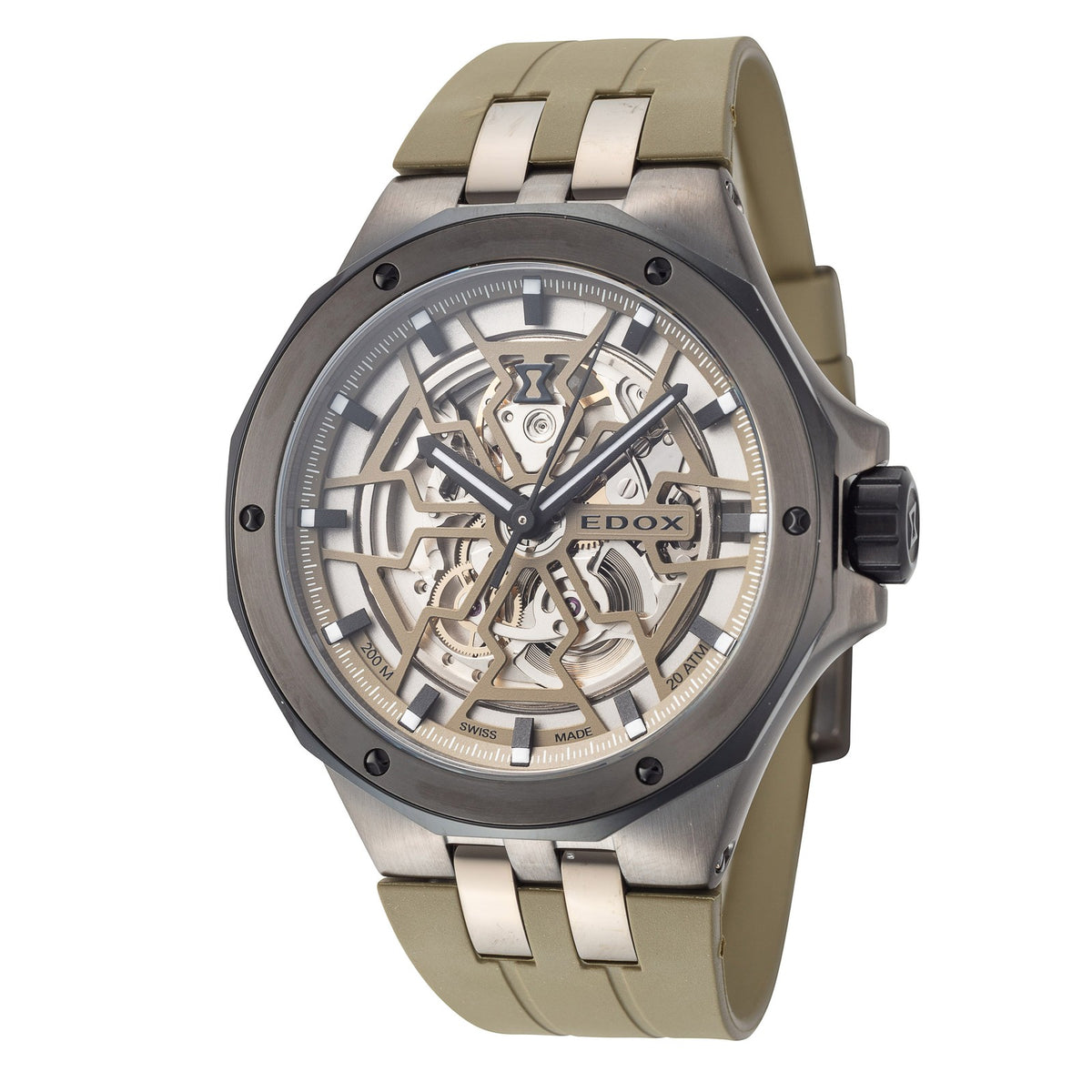 Edox Men's Delfin The Original 43mm Automatic Watch 85303-357GNCAV-VONB