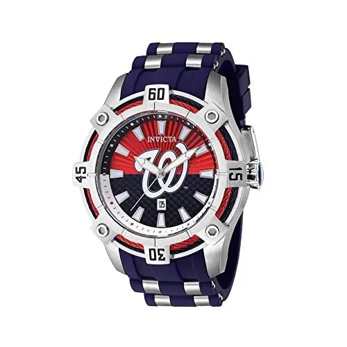 Invicta Men's 43299 MLB Washington Nationals Quartz Red, White, Blue Dial Watch