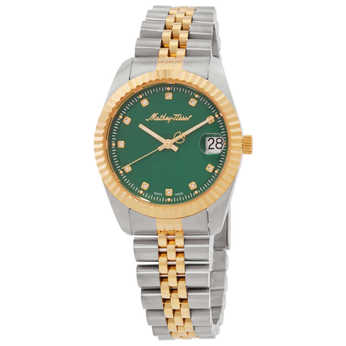 Mathey-Tissot D807BV Mathy III Green Dial 34 mm Women's Watch New
