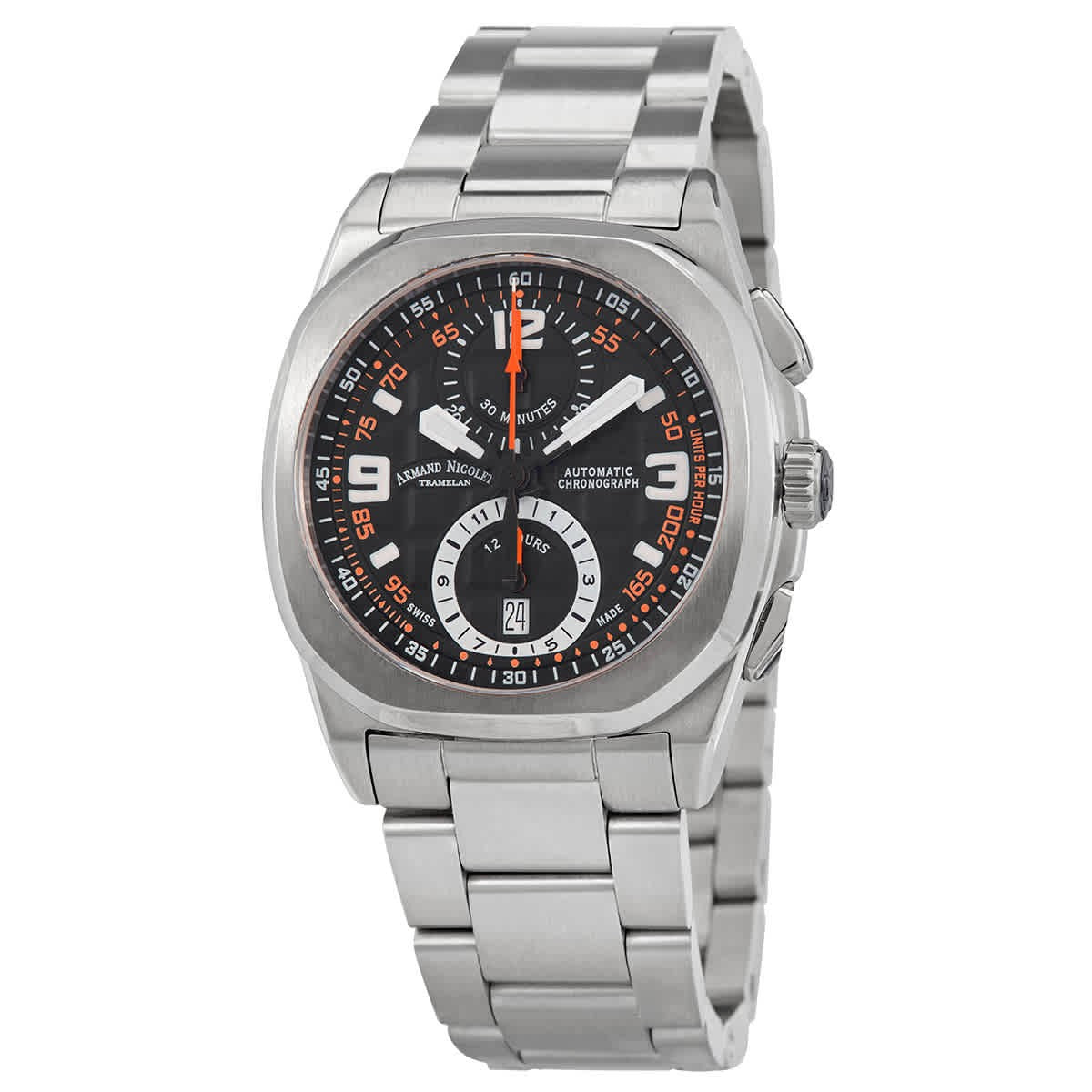 Armand Nicolet JH9 Chronograph Automatic Black Dial Mens Watch A668HAANOMA4680A