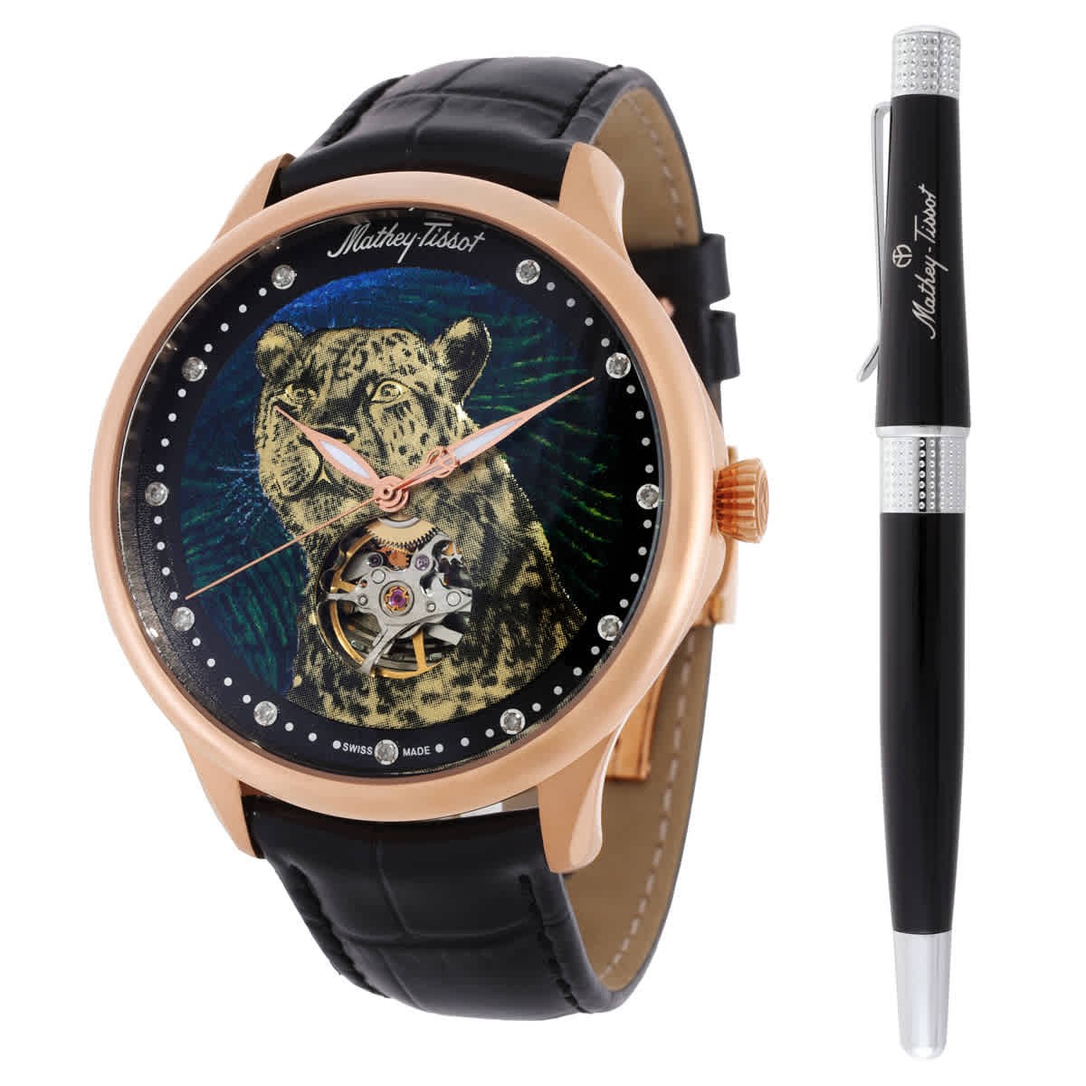 Mathey-Tissot Edmond Auto Handcrafted Multi-Color Dial Men's Watch MC1886PLEO