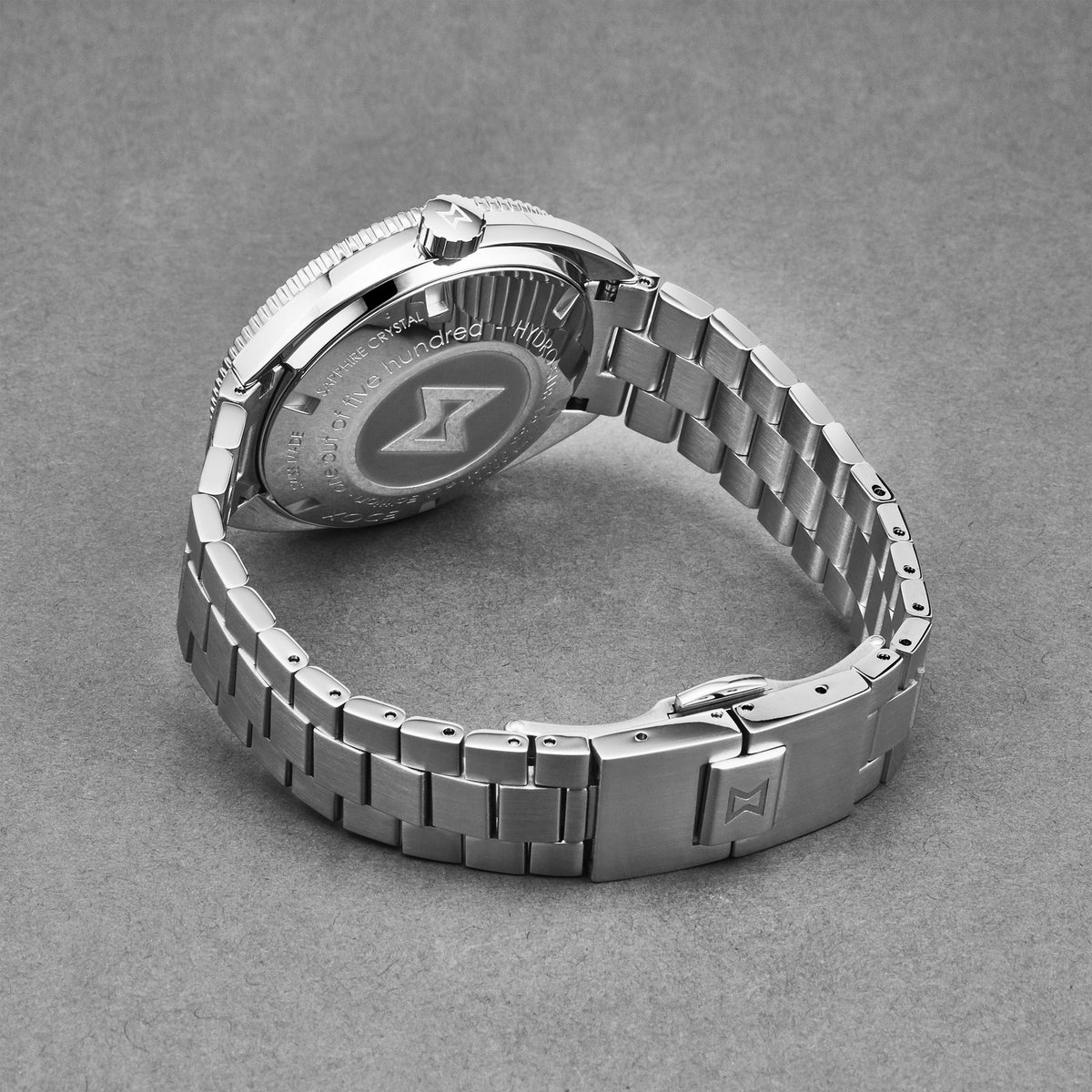 Edox Men's 'Hydrosub' Gray Dial SS Bracelet Automatic Watch 80128-3NM-GINO