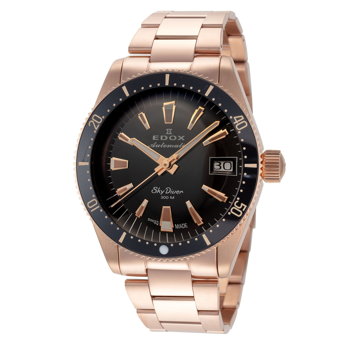 Edox Mens SkyDiver 38mm Automatic Watch 80131-37RNM-NI