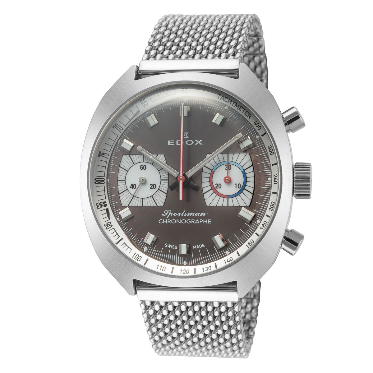 Edox Men's Sportsman 41mm Automatic Chronograph Watch 08202-3G-GIN