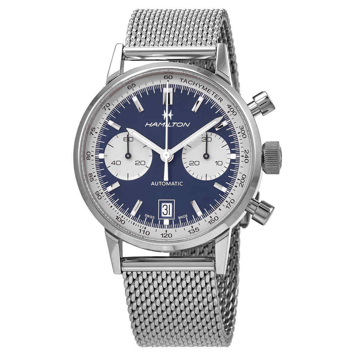 Hamilton American Classic Intra-Matic Chronograph Automatic Blue Dial Men's Watch H38416141