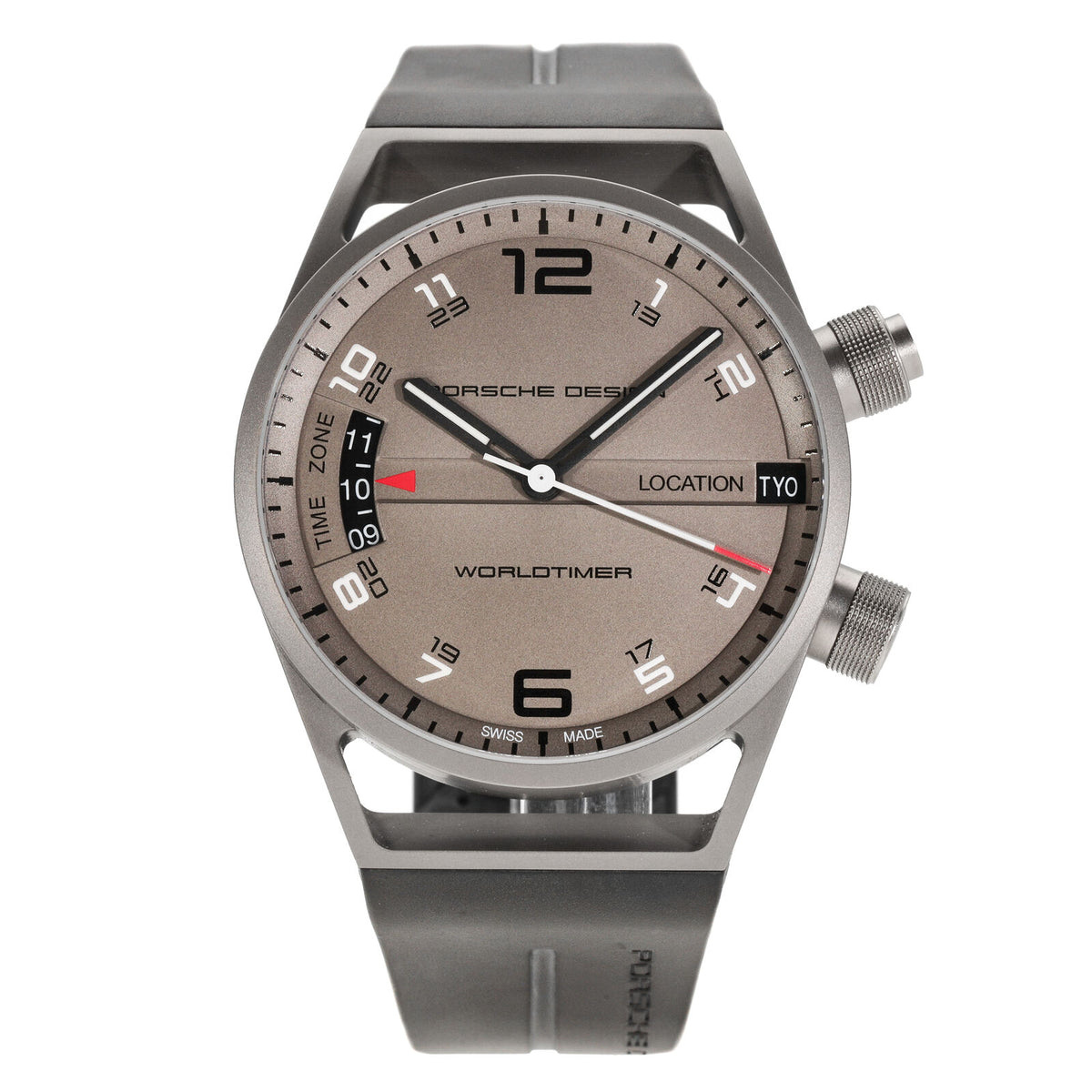 Porsche Design Worldtimer Titanium 45mm Automatic Men's Watch P.675010241180