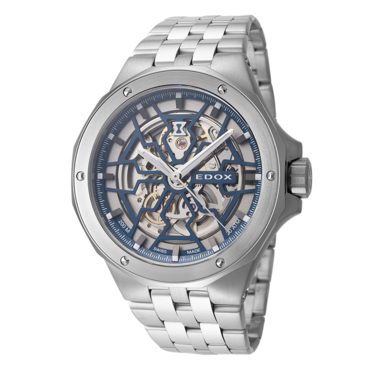 Edox Men 85303-3M-BUIGB Delfin The Original 43mm Automatic Watch