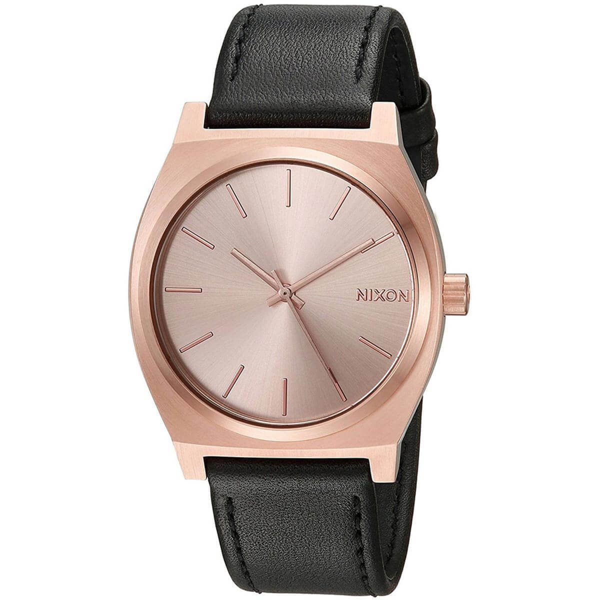 Nixon A0451932 Men's Time Teller Rose Gold Tone Dial Strap Watch