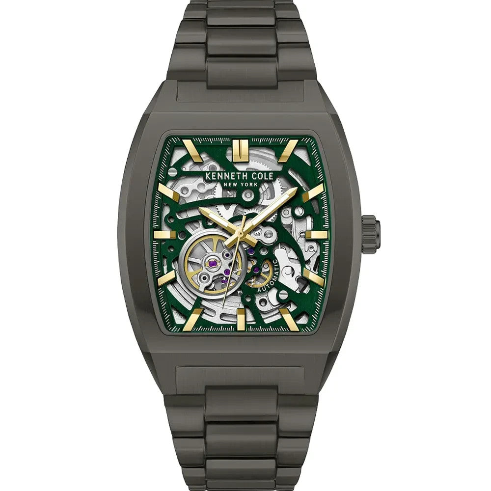 Kenneth Cole Men's Automatic Skeleton Curved Watch - KCWGY0058602