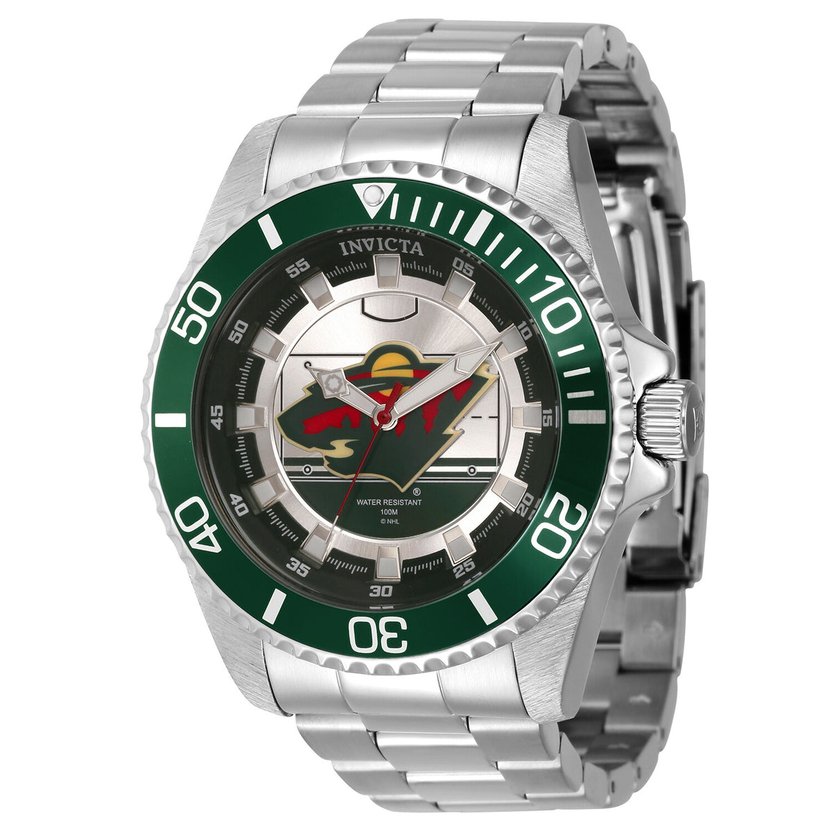 Invicta Men's NHL Minnesota Wild 47mm Quartz Watch IN-42250