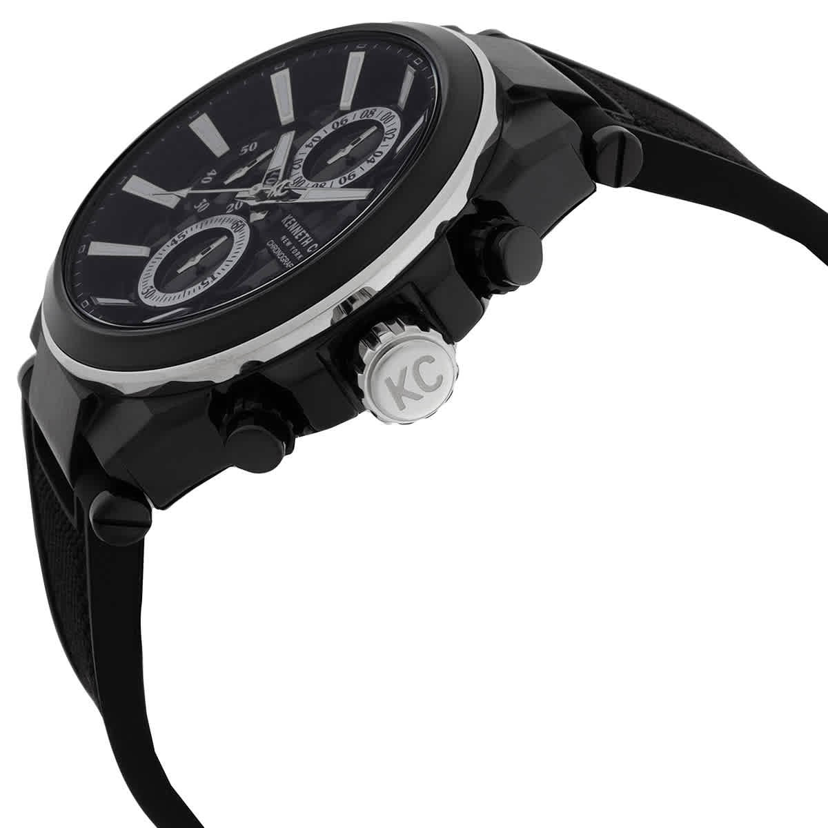 Kenneth Cole New York Chronograph Quartz Black Dial Men's Watch KCWGO0065701
