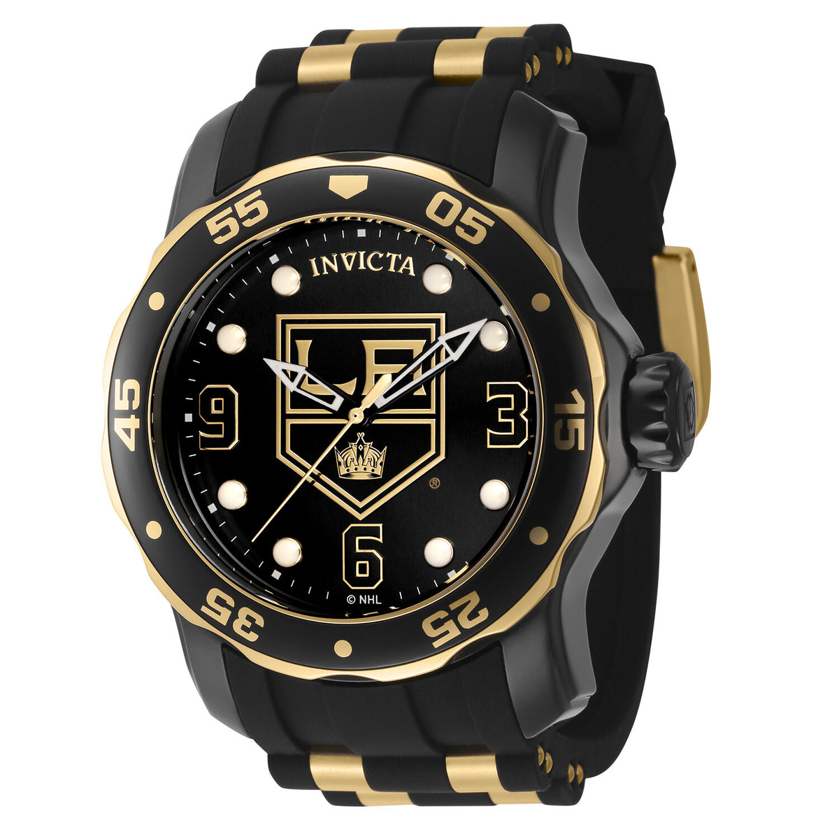 Invicta Men's NHL Los Angeles Kings 48mm Quartz Watch IN-42309