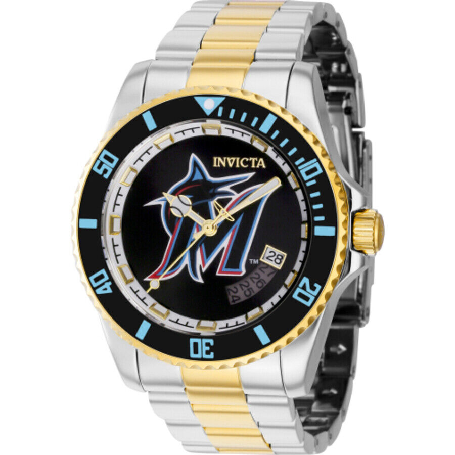 Invicta MLB Miami Marlins Automatic Black Dial Men's Watch 42993