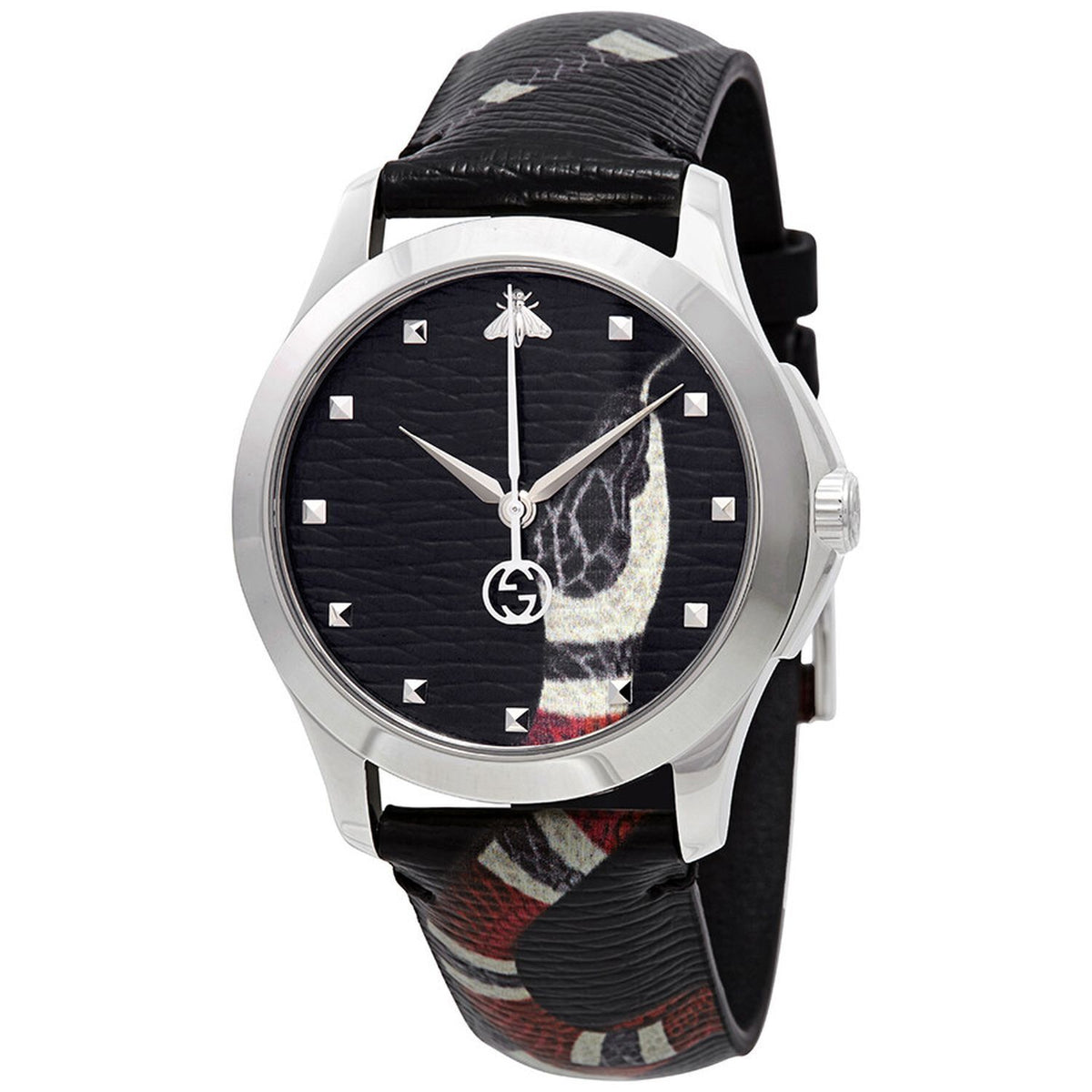 Gucci YA1264007A Men's G-Timeless Black Dial Quartz Watch