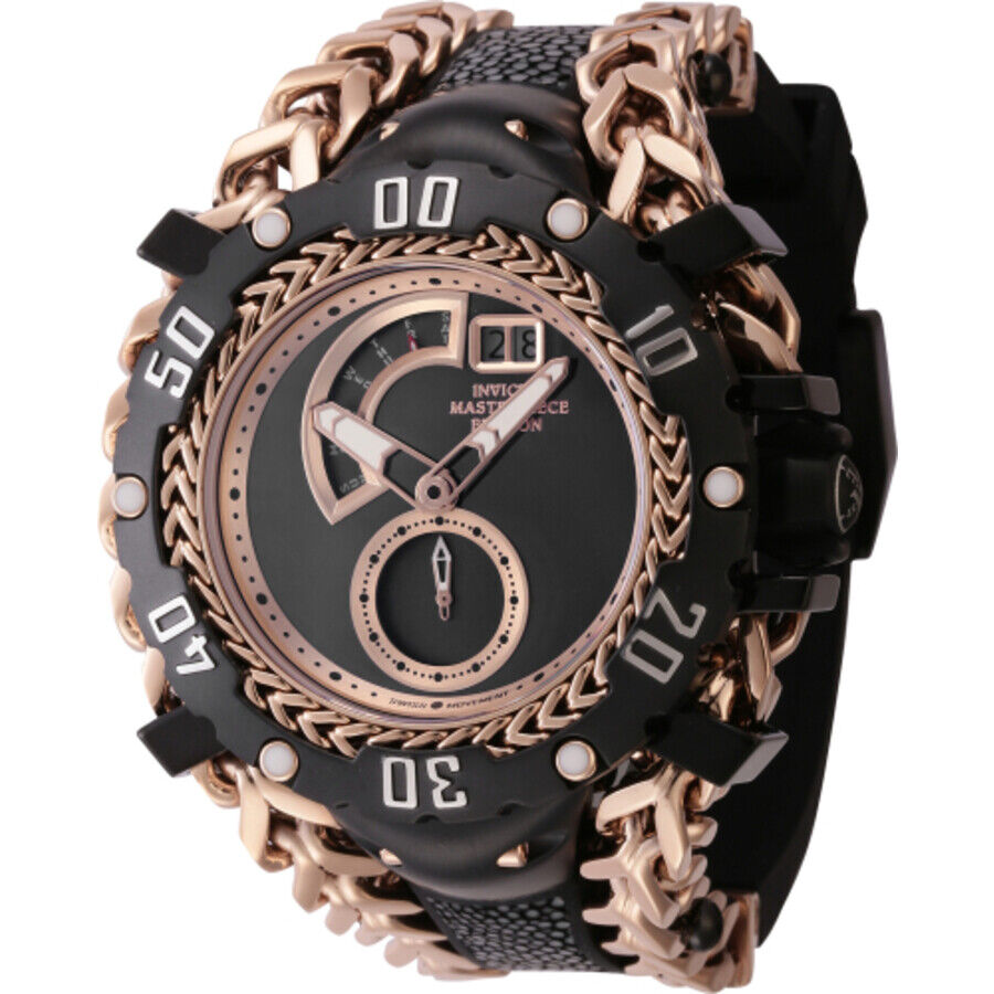 Invicta Masterpiece Edition Quartz Black Dial Men's Watch 44631