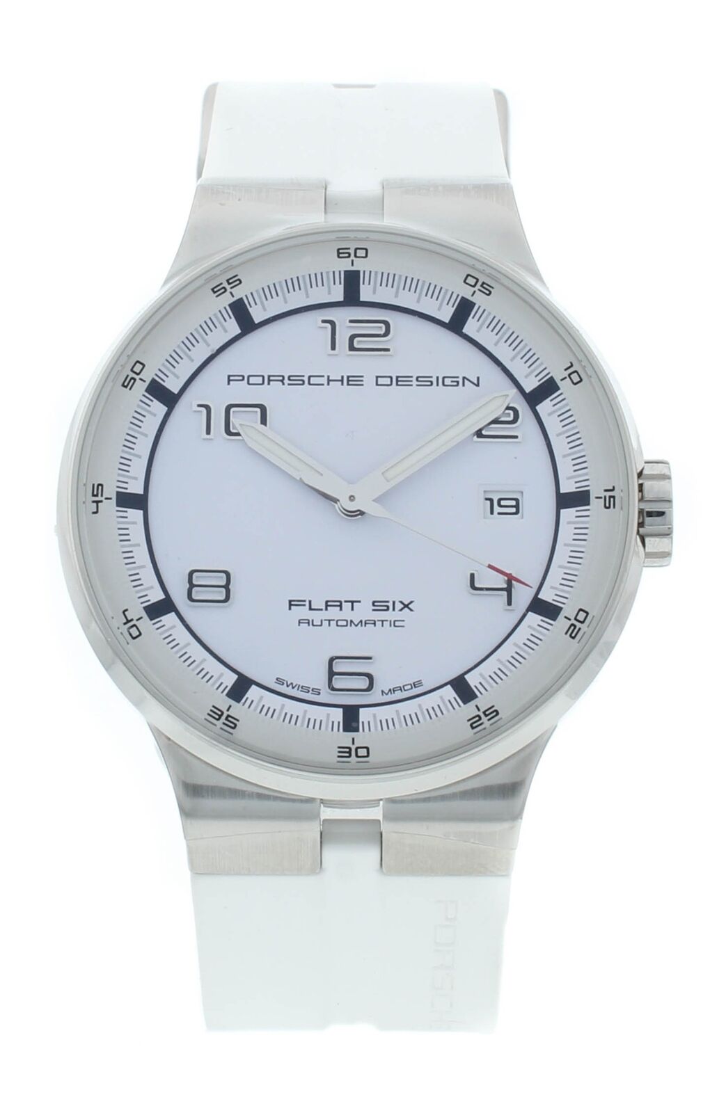 Porsche Design Flat Six 40mm White Dial Automatic Men’s Watch P.635141641256