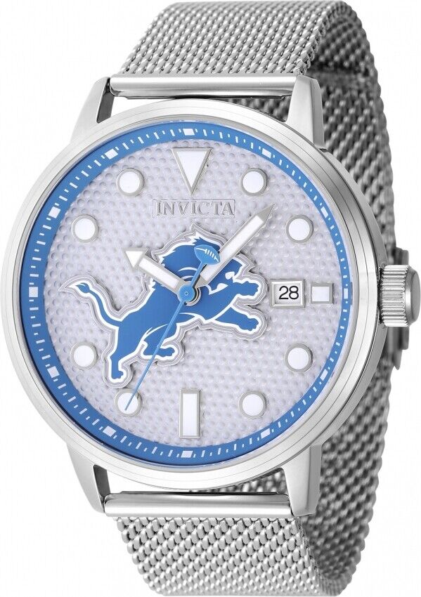 Invicta Nfl Detroit Lions Quartz Grey Dial Men's Watch 47994