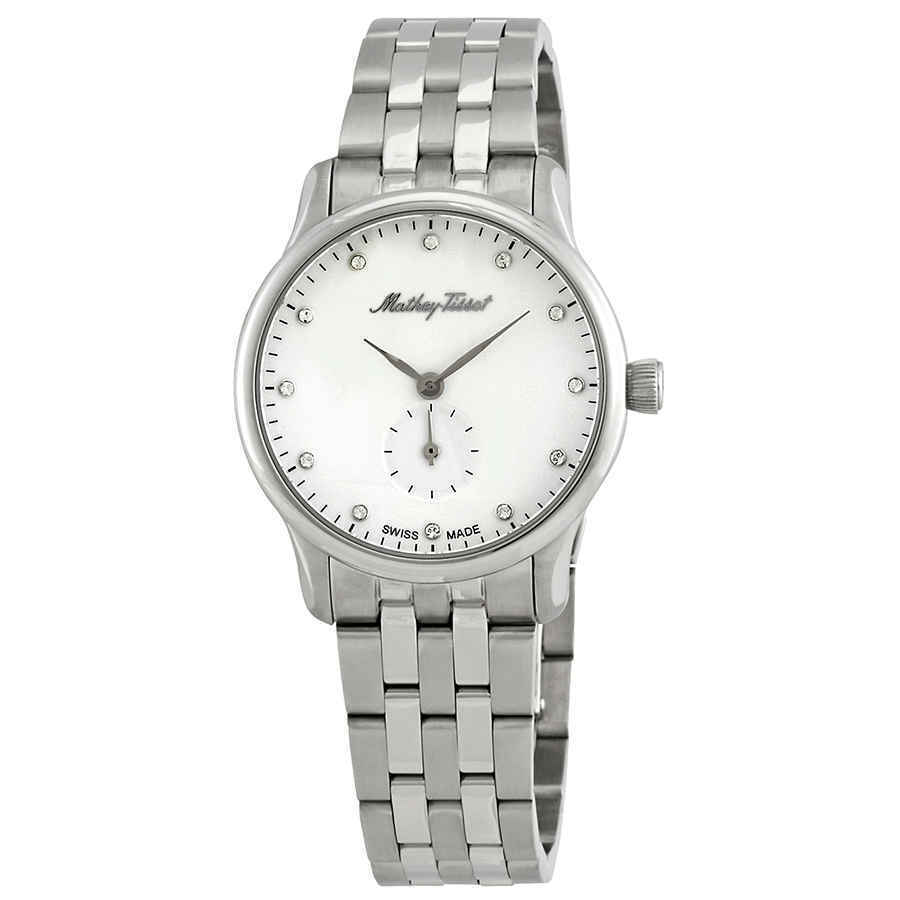 Mathey-Tissot Edmond Metal Crystal White Dial Ladies Watch D1886MAI