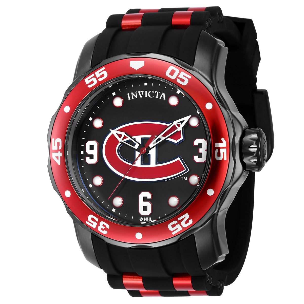 Invicta Men's NHL Montreal Canadiens 48mm Quartz Watch IN-42662