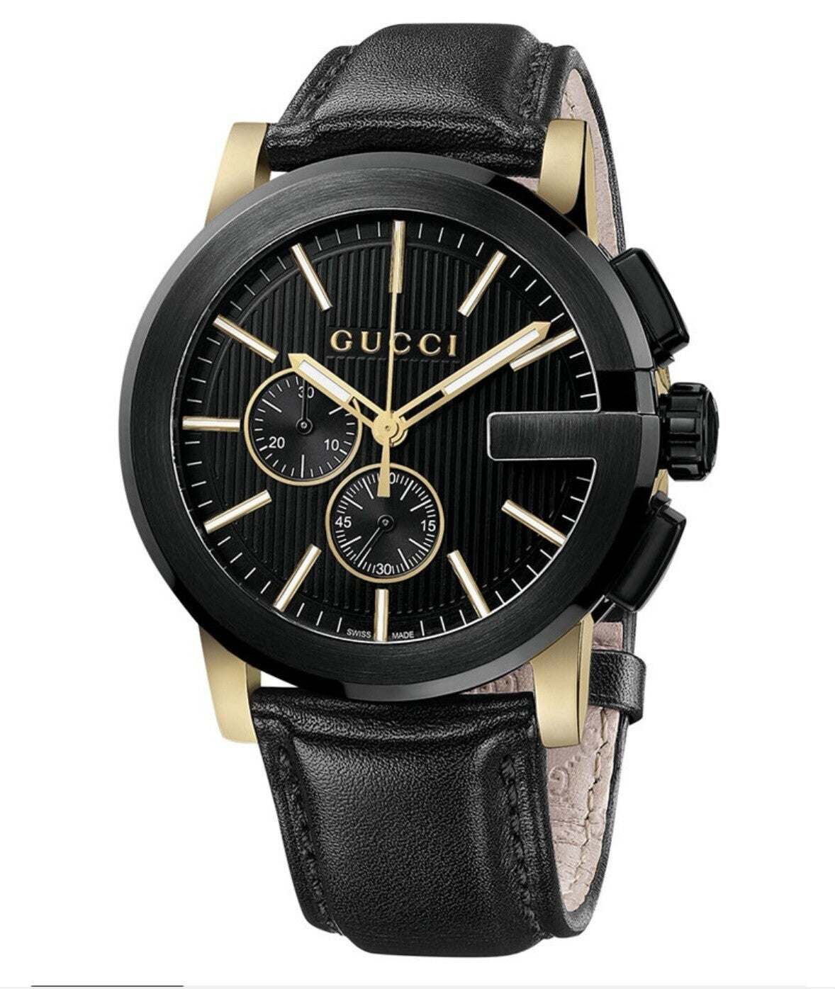 Gucci G-Chrono YA101203 Black Dial Men's Watch 44mm