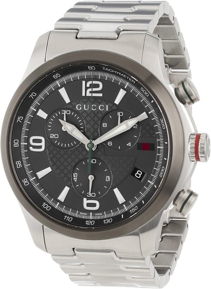 Gucci G-Timeless Men's Grey Dial Chronograph Watch - YA126238