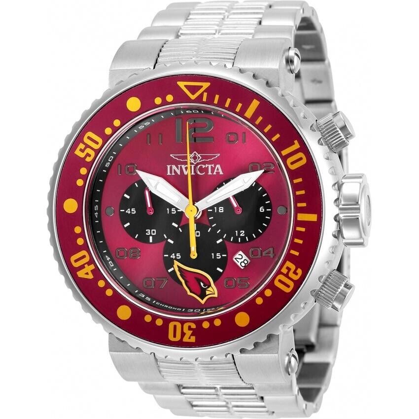 Invicta Men's Watch NFL Arizona Cardinals Chronograph 52mm 30255