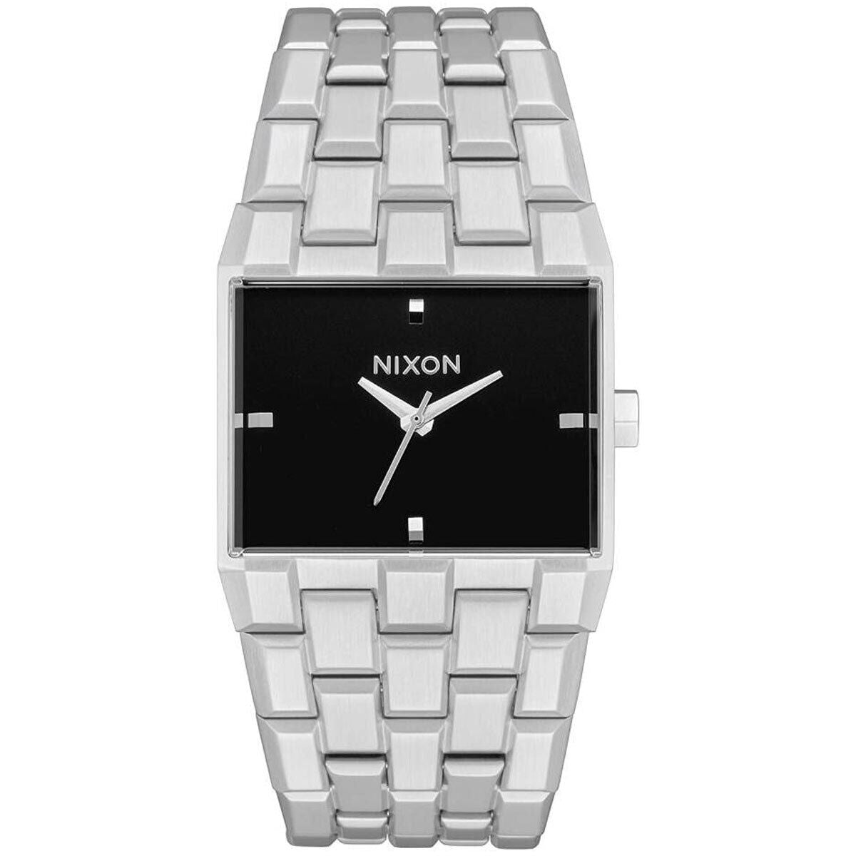 Nixon Women's Watch Ticket Quartz Black Dial Silver Tone Bracelet A1262625