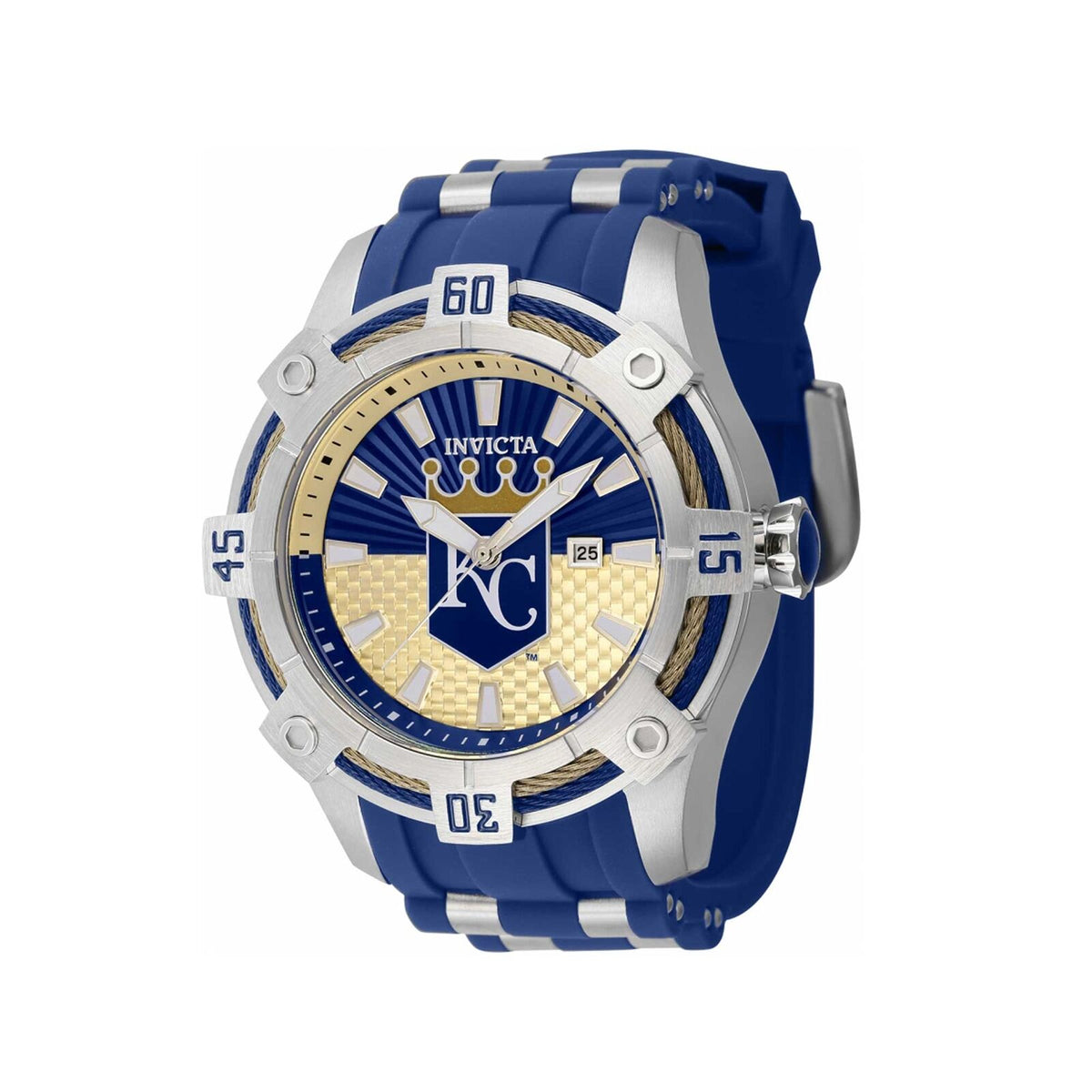 Invicta Men's Watch MLB Kansas City Royals Quartz Blue and Khaki Dial 43270