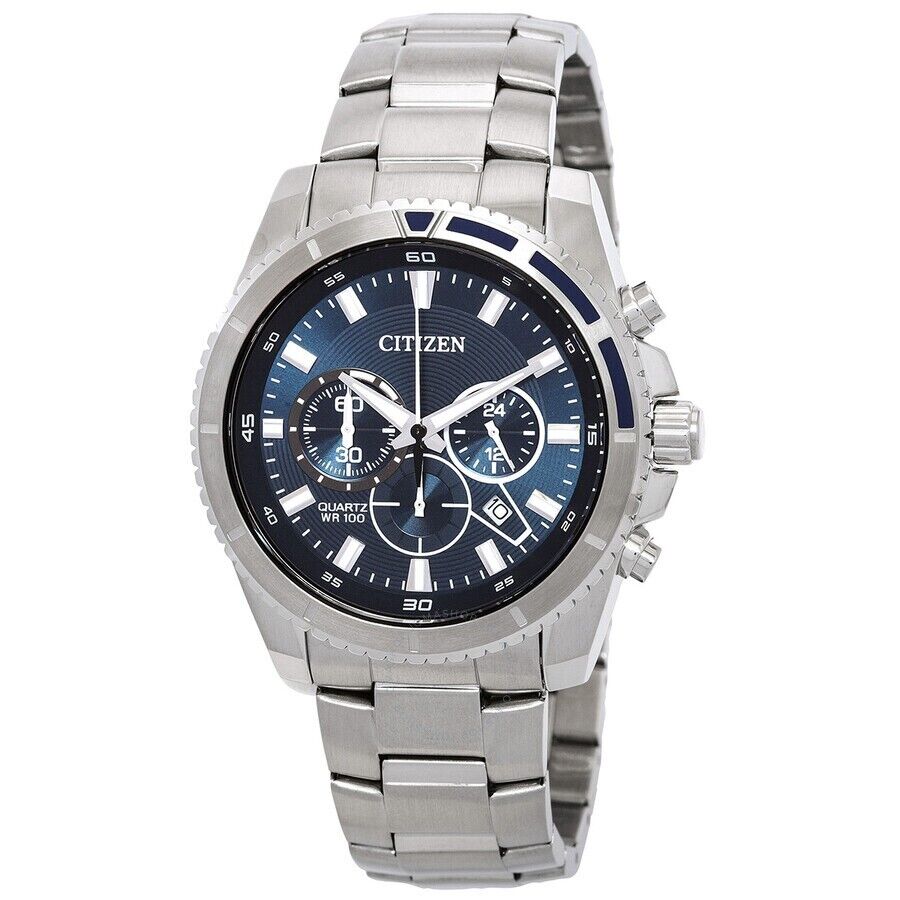 Citizen Men's Chronograph Quartz Stainless Steel Watch - AN8201-57L