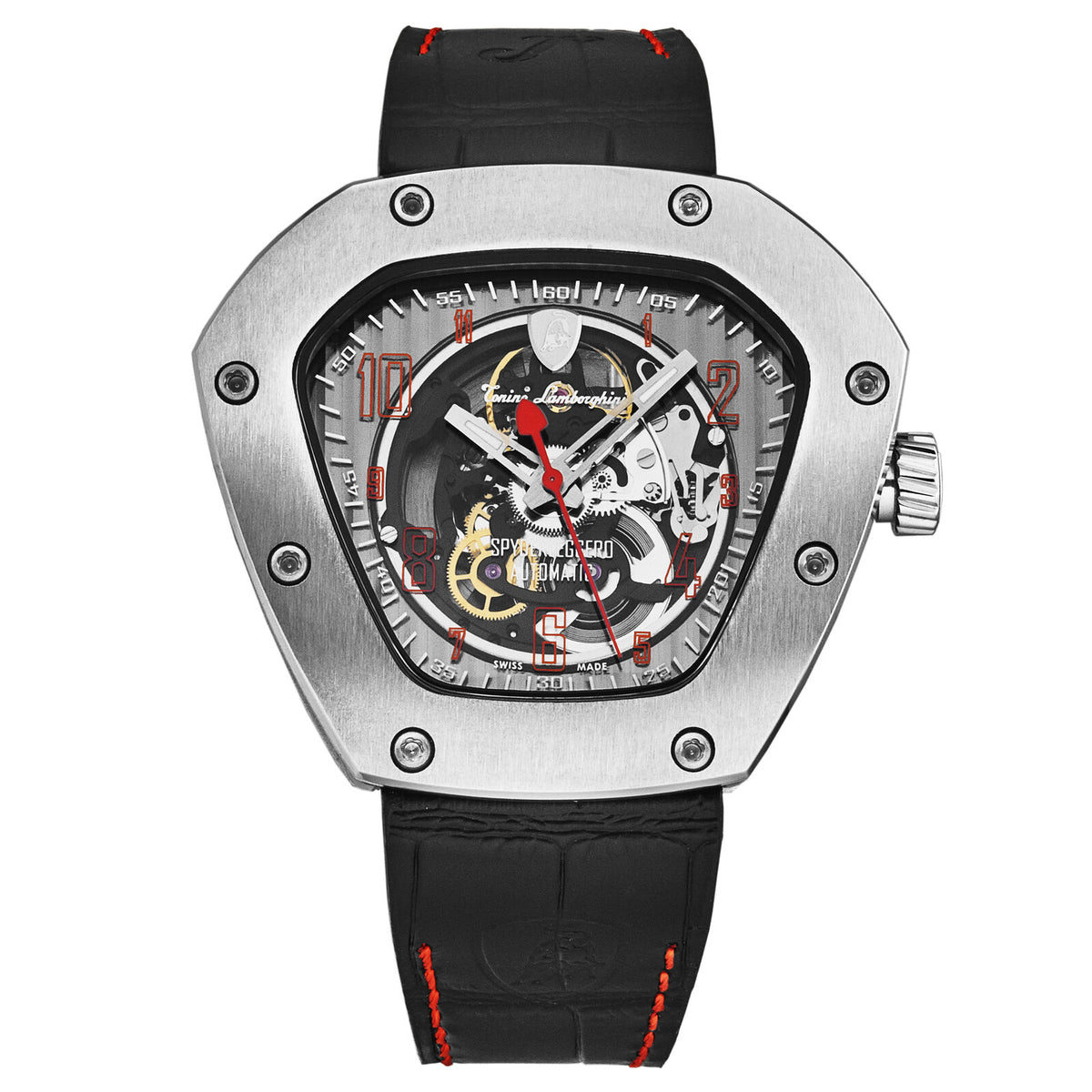 Tonino Lamborghini Men's Spyderleggero Skeleton Dial Automatic Watch TLF-T06-2