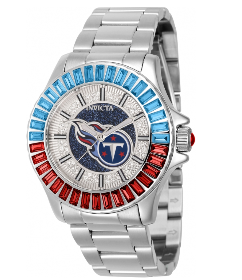 Invicta NFL Tennessee Titans Lux Women's 38mm Crystals Glitz Quartz Watch 42672