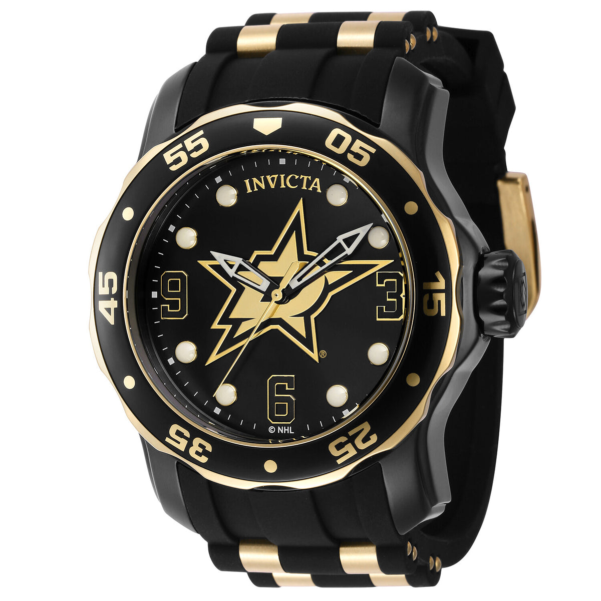Invicta Men's NHL Dallas Stars 48mm Quartz Watch IN-42325