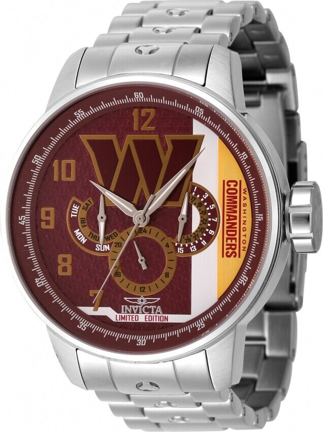 Invicta NFL Washington Commanders GMT Quartz Men's Watch 45132