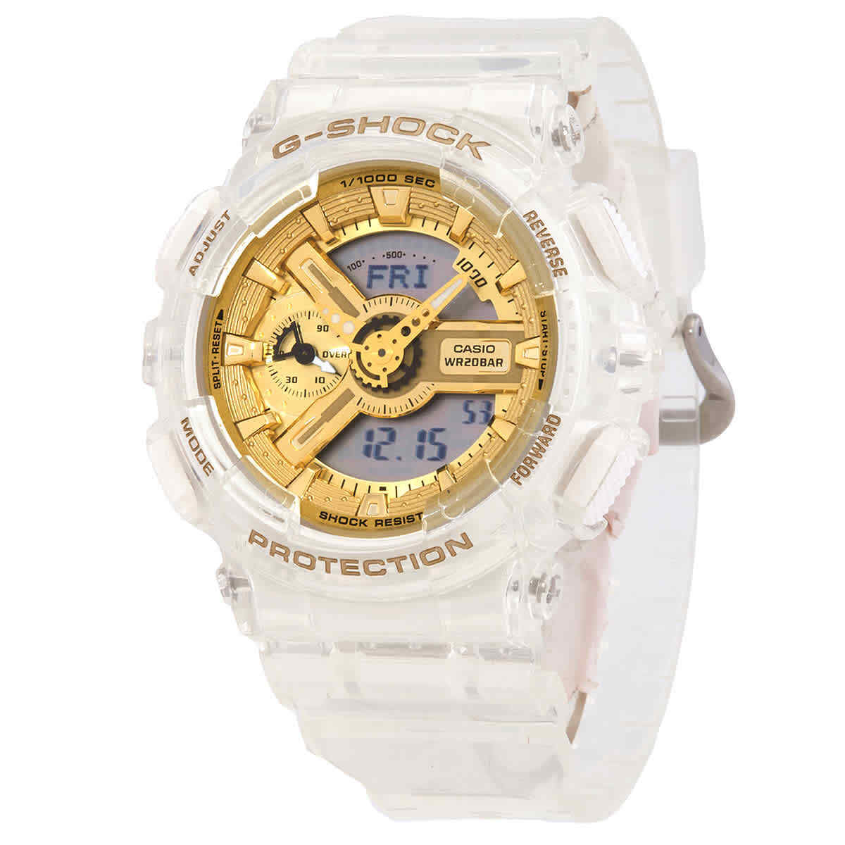 Casio G-SHOCK Quartz Analog-Digital Gold Dial Ladies Watch GMA-S110SG-7A