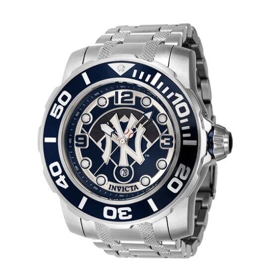 Invicta MLB New York Yankees Pro Diver 58mm Automatic Date Bracelet Watch 42795