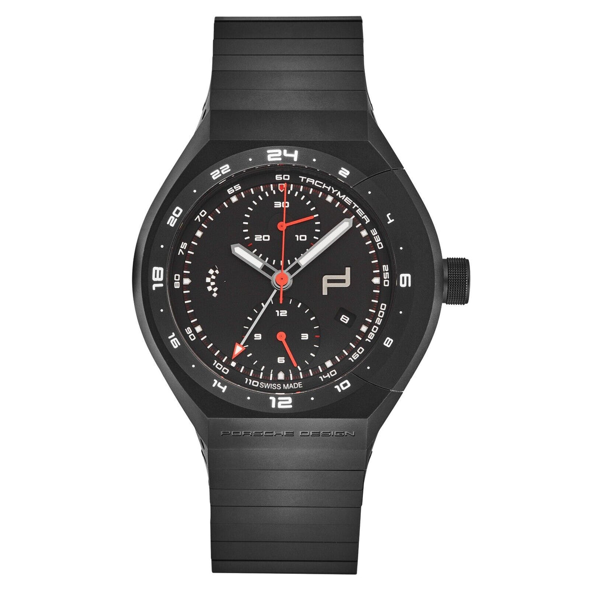 Porsche Design Men's 'Monobloc Actuator' GMT Chronograph Black Dial 6030.6.01.007.01.5