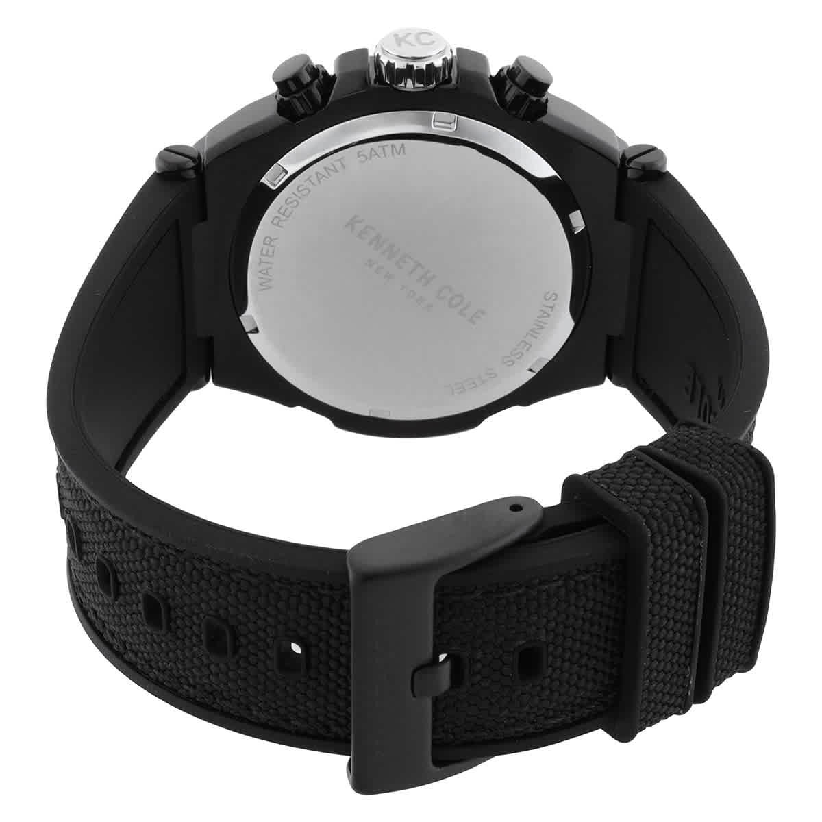 Kenneth Cole New York Chronograph Quartz Black Dial Men's Watch KCWGO0065701